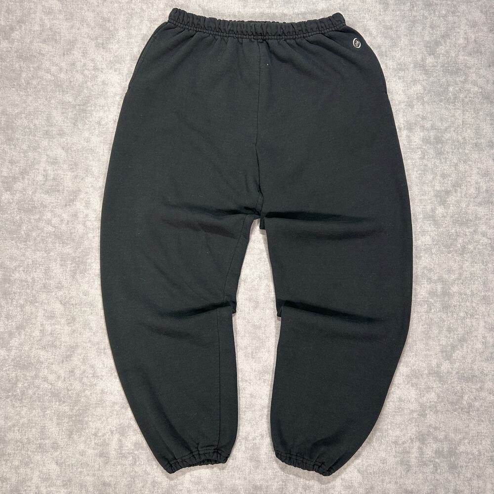 VTG Discus black athleisure casual workout sweatpants cuffed mens Large